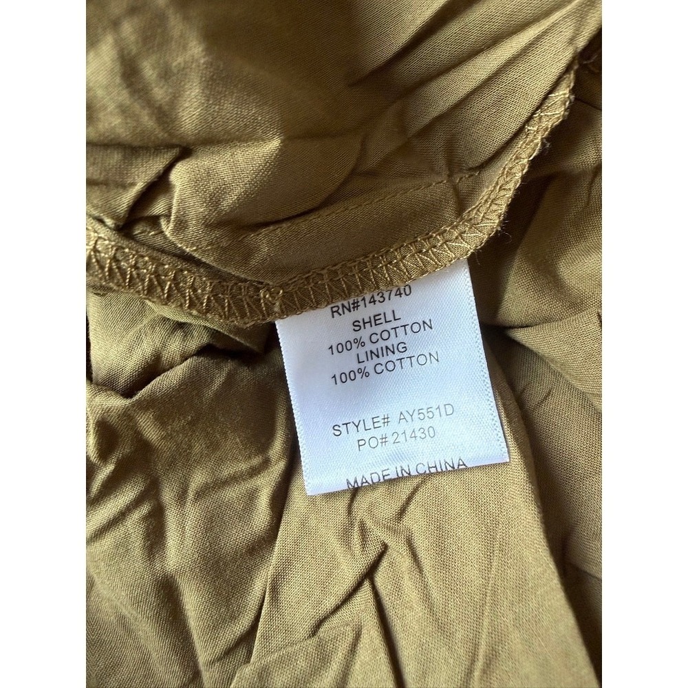 tuckernuck hyacinth house russell mini dress moss olive, women size medium - Picture 9 of 10